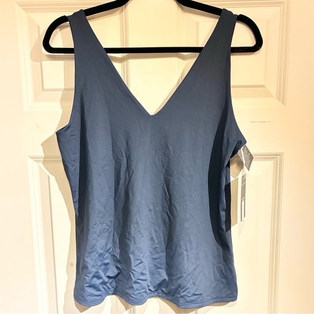 Worthington Petrol Blue Tank Top - Size: L
